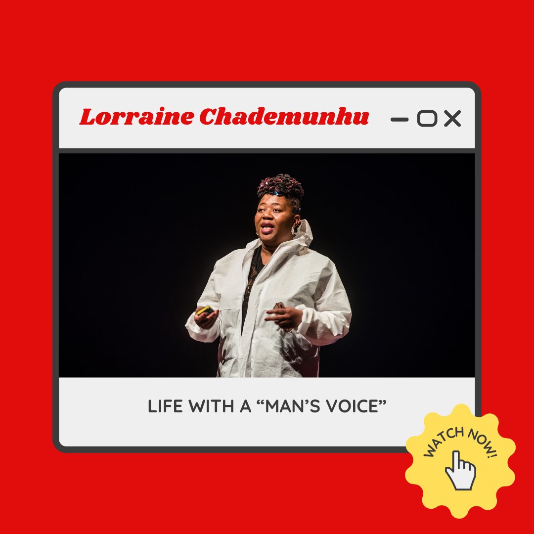 Today we spotlight Lorraine Chademunhu's talk from our 2018 event 'Life With A 'Man's Voice'. <a href="/MistaLorraine/">Mr Lorraine</a> buff.ly/3HG0iVx
