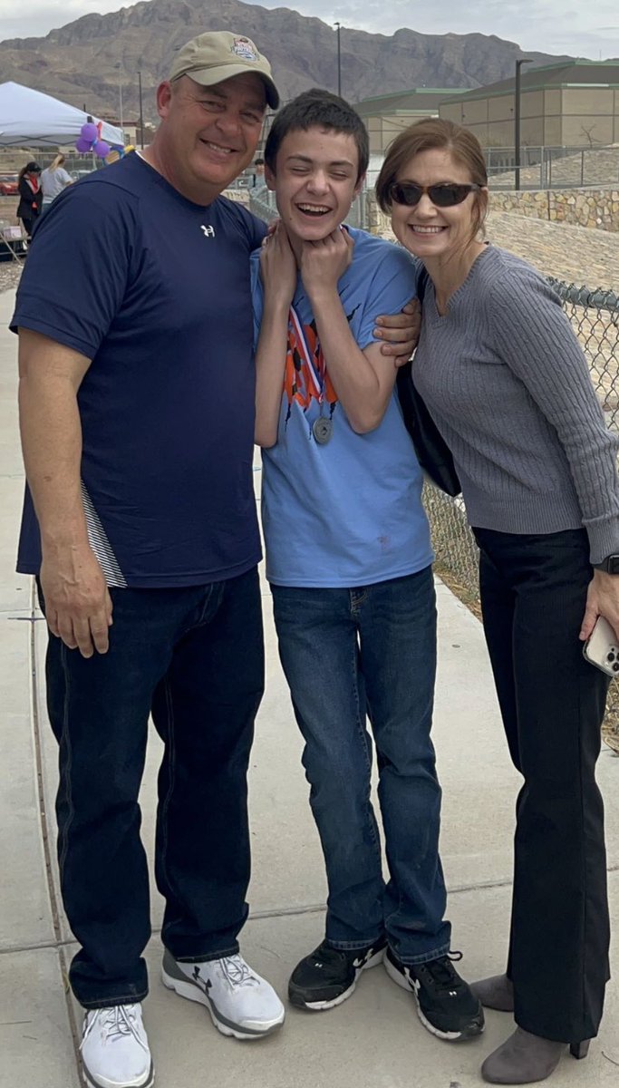 Gabrielsb1971's tweet photo. Dante did it! Finished strong! Thank you to Ms Cunningham and her staff from @HaskinsPK8 @autismspeaks #SpecialOlympics #ProudDad https://t.co/pzFDTzRami