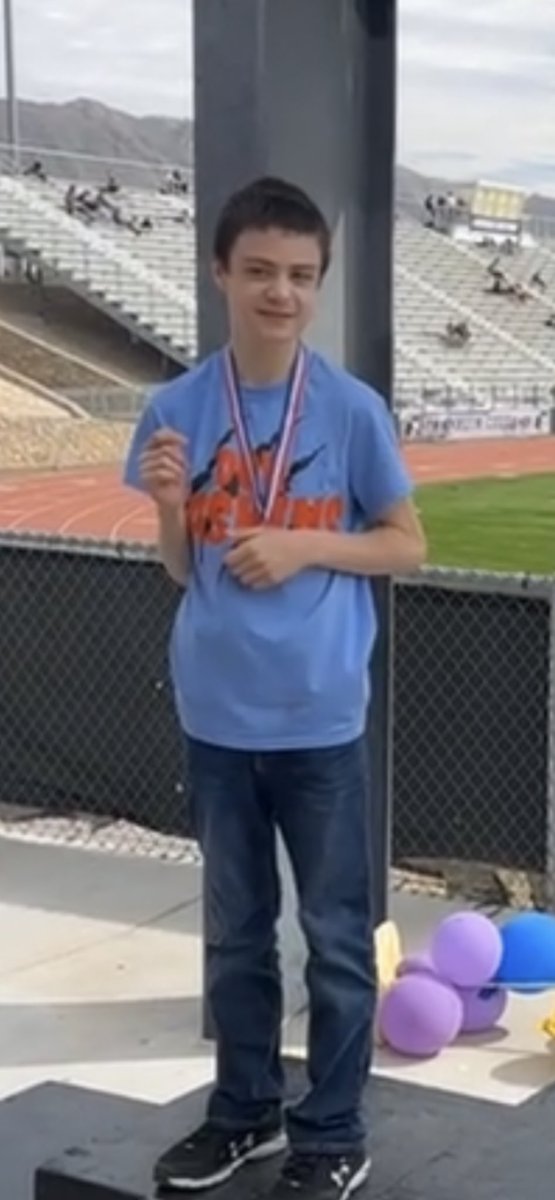 Gabrielsb1971's tweet photo. Dante did it! Finished strong! Thank you to Ms Cunningham and her staff from @HaskinsPK8 @autismspeaks #SpecialOlympics #ProudDad https://t.co/pzFDTzRami