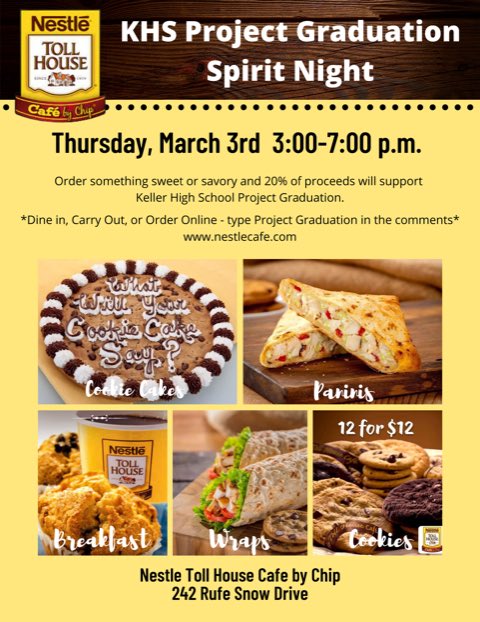 Keller_PG's tweet photo. Don’t forget tonight!!!
Go get some goodies and support Project Graduation! https://t.co/GhZJiDHURv
