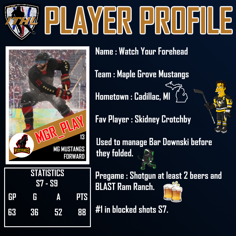 PLAYER PROFILES.👥

Two <a href="/ITHLMustangs/">Maple Grove Mustangs</a>, one being a grizzled vet and the other a rookie to the team, have cemented themselves as big parts of the ITHL community both on and off the ice!

<a href="/WatchYourNoggin/">Noggy</a>