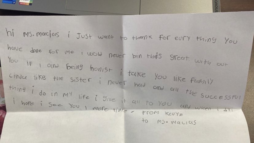 dontbotherale's tweet photo. 1234567 reason why I love being a sped teacher 🥺🌟 

The smallest things make my job 10x more fulfilling. Kevyn struggles with writing and gets discouraged when it comes to it. However, he still dedicated his “free time” (I give my students breaks) to write me this letter. Ugh<3 https://t.co/Y29CFH2EoN