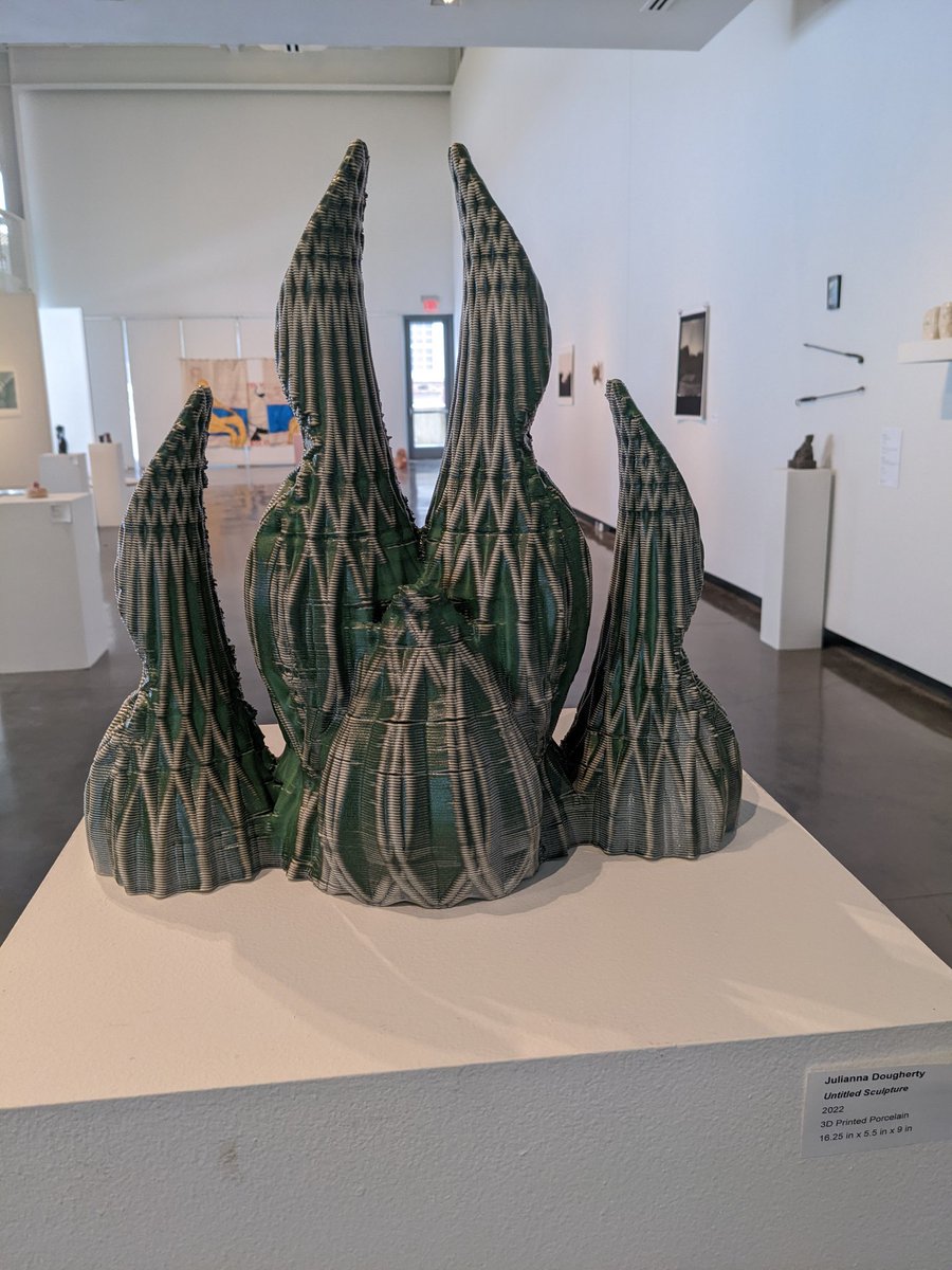 HSartWaterloo's tweet photo. 3D printed Ceramic Sculpture #AlfredUniversity https://t.co/9SvePCD60O