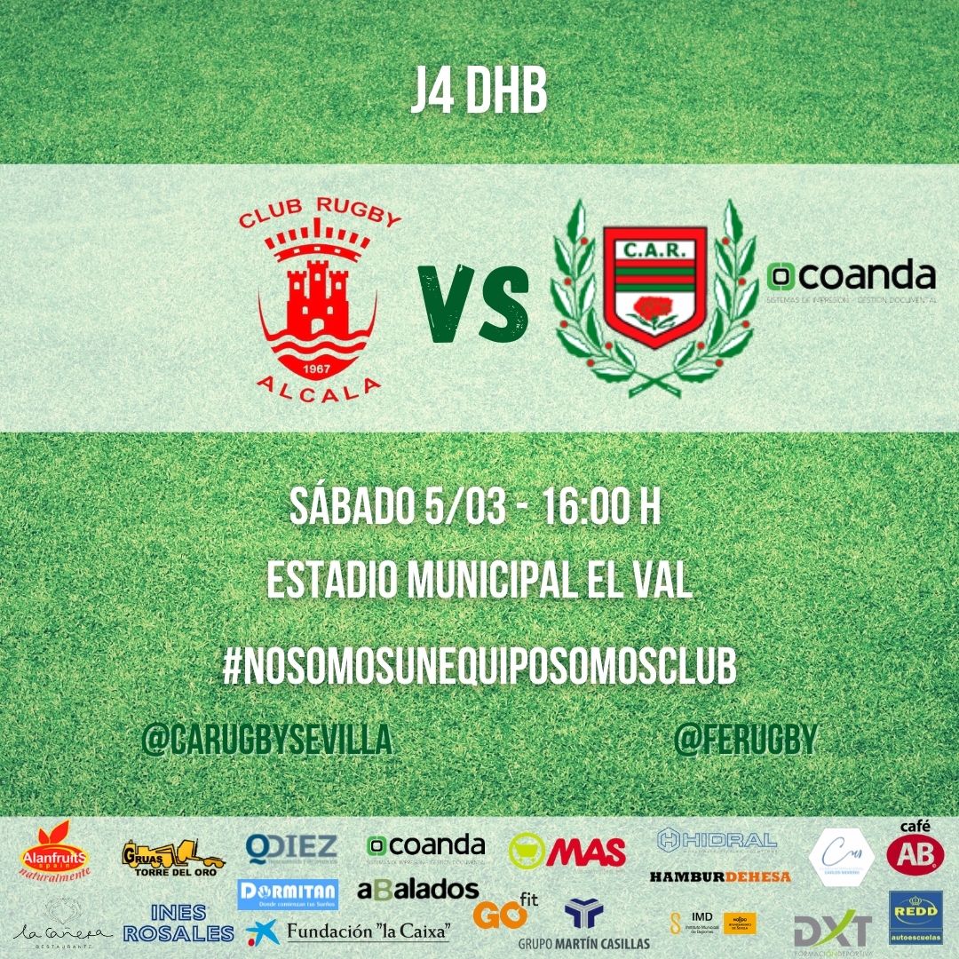 Carugbysevilla's tweet photo. Por fin vuelve la Liga: CR ALCALÁ vs CAR COANDA.
Los arlequinados retoman la competición de la Liga DHB, grupo C, frente al Club de Rugby Alcalá tras de parón de seis semanas, Más en www.clubamigosdelrugby.con
#CarCoanda #NoSomosUnEquipoSomosClub #Rugby https://t.co/PsNrrDoIOw