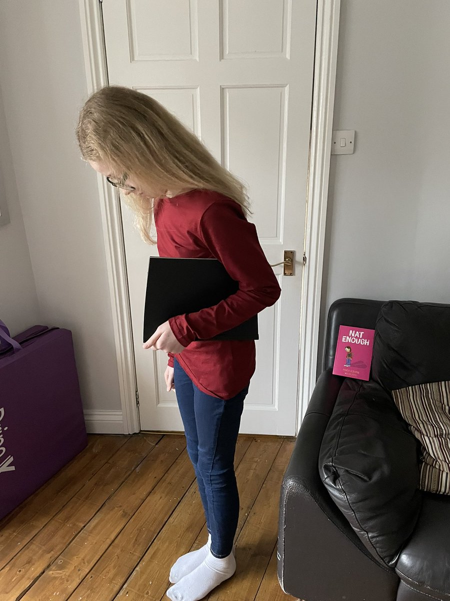 cathrolls's tweet photo. My Natalie being Nat for #WorldBookDay @mariascrivan https://t.co/1Ol2vruKLP