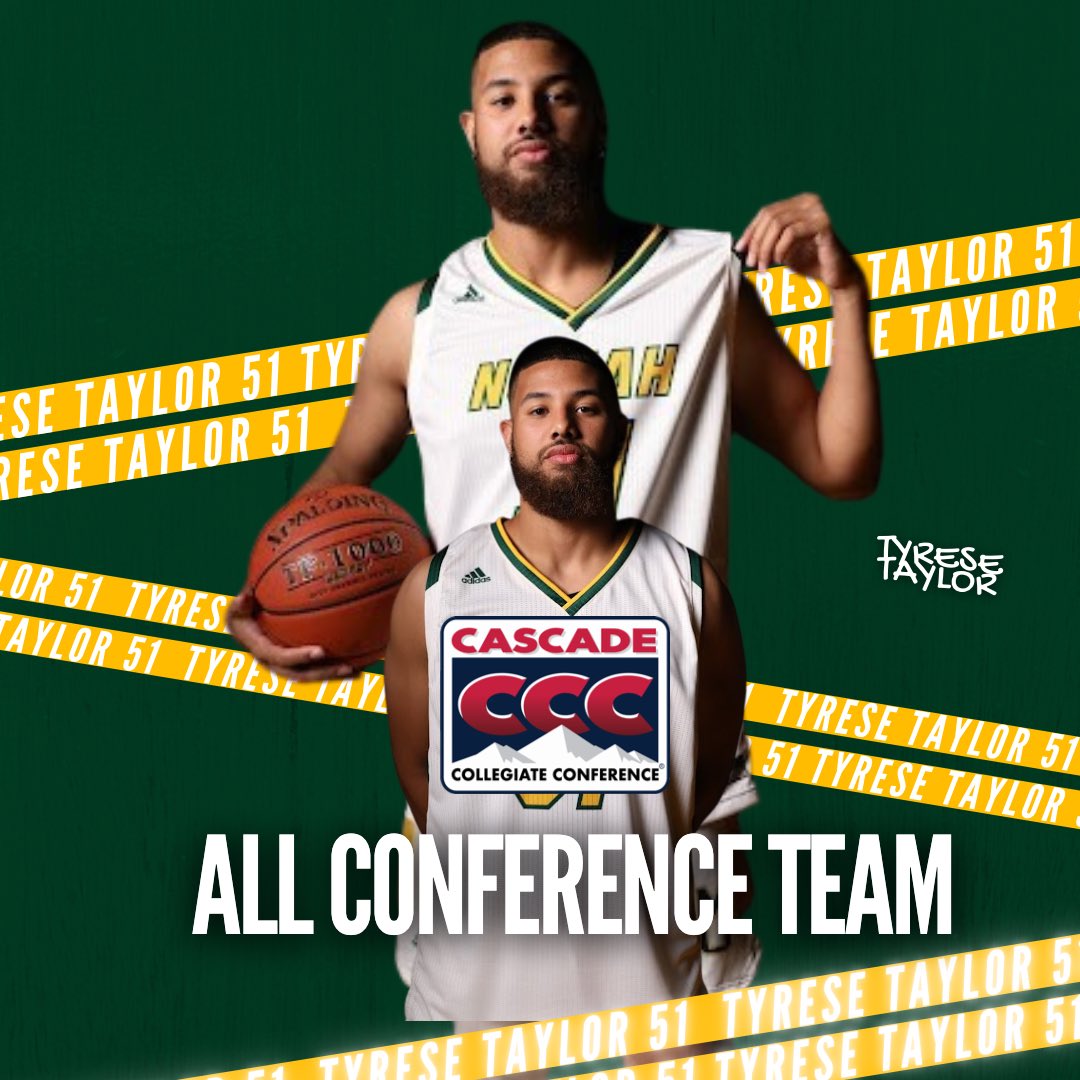 CoreyMehl's tweet photo. Congrats to our guy Tyrese Taylor for making some noise in @cascadeconference this season! 🤩#NomahNation https://t.co/QwCPSepFKn