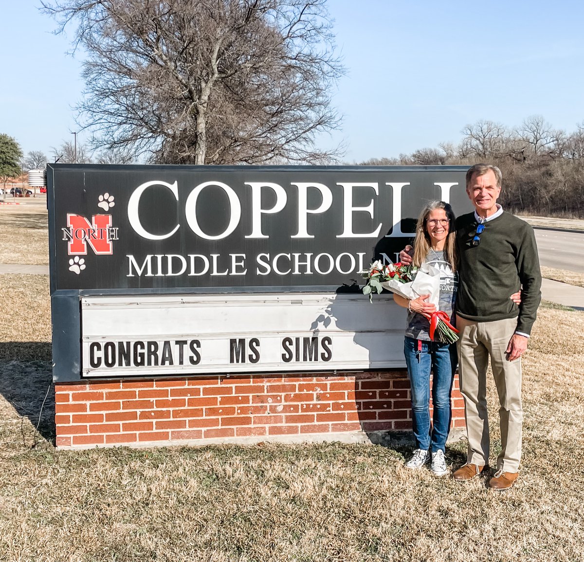 Congratulations to our 1st Annual Cougar of the Year nominees &amp; winner <a href="/SaraSimsepr/">Sara Sims</a> ! We love you all! <a href="/CMSNorth/">Coppell MS North 🐾</a> #VillageNorth