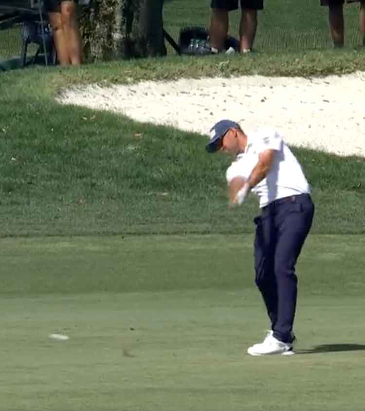 This afternoon the world No. 1 missed a 10-inch putt and one of the best ball-strikers on Tour topped a ball into the water.

Golf is hard.