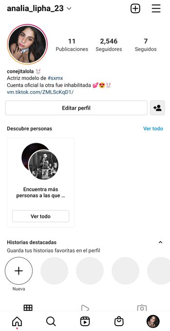 Hola mis amores síganme en mi nueva cuenta de Instagram la de conejitalola21 ya no existe fue inavilitada