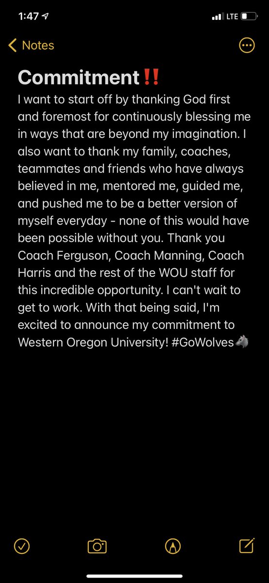 100% COMMITTED‼️ 
<a href="/ArneFerguson/">Arne Ferguson</a> <a href="/BrianHarris_WOU/">Brian Harris</a> <a href="/CoachManningWOU/">Josh Manning</a> @WOUWolves @Canby_Football <a href="/JimmyJjoyce65/">Coach Jimmy Joyce</a> <a href="/PrepRedzoneOR/">Prep Redzone Oregon</a> <a href="/mohrperformance/">Joe Mohr</a> <a href="/JordanJ_/">Jordan Johnson</a>