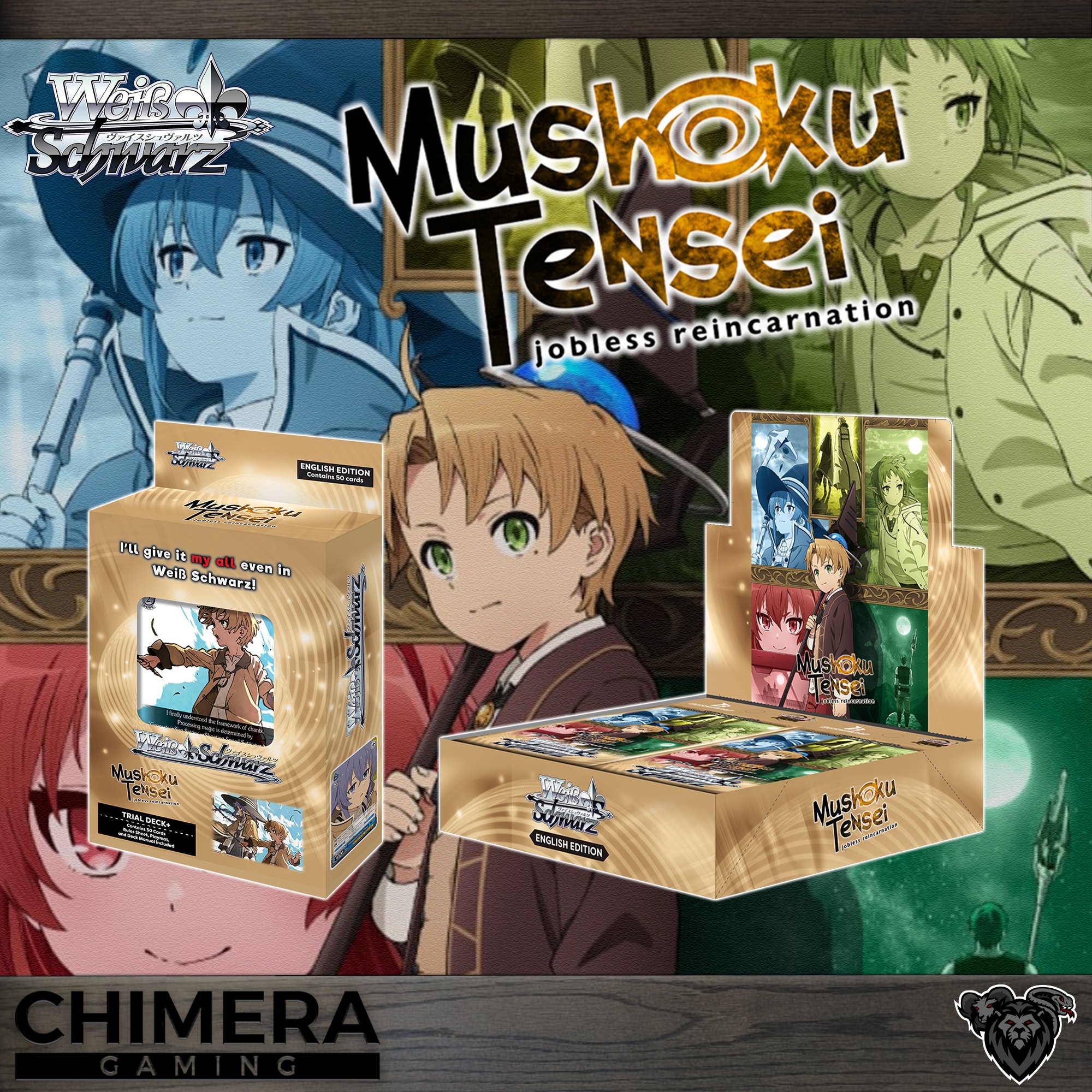 Chimera Gaming on X: New Release..! Weiß Schwarz: Mushoku Tensei