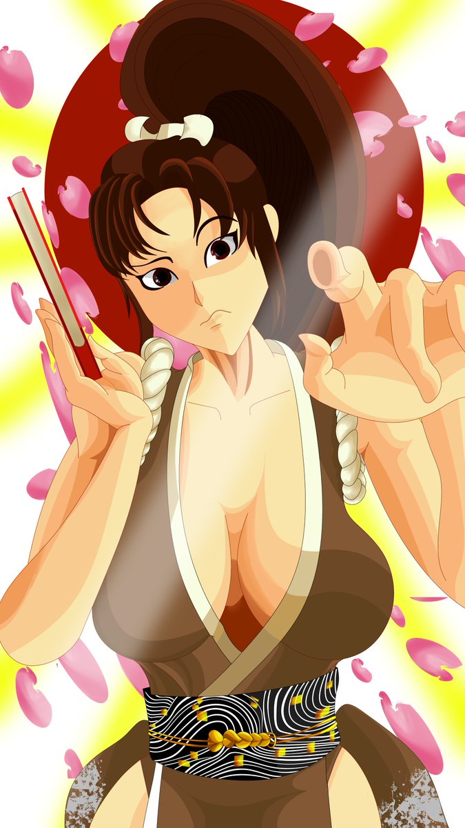 JaestarJ's tweet photo. this time I made Mai Shiranui from #kof . I thought about doing a nude version but ok..
I will do more soon
#maishiranui #fanart #colorvariations https://t.co/M7MWnYrE6N