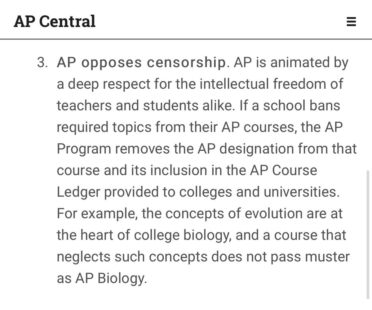 LauraAnnSTL's tweet image. Welp, there you have it. As the MO GOP continues to censor topics and words that schools and educators are allowed to teach, Missouri schools will risk losing their AP status. #MoLeg #LetThemLearn 

Full statement from the College Board: tinyurl.com/2p8t8drh