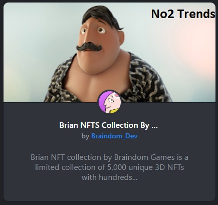 panua_eth's tweet photo. Today I mint two #BrianNFT! Τhe @Braindompuzzle project shows good prospects at the moment. Slowly but steadily floor price is rising. Ιt is constantly above the mint price. #braindompuzzle #BraindomGames https://t.co/r7p1wbgMRd