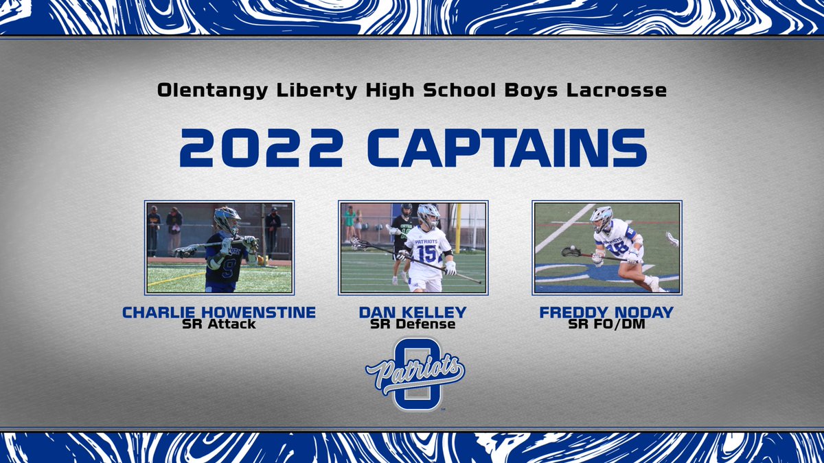 Congrats to <a href="/charliehowenst1/">charlie_howenstine</a> <a href="/Dan_kelley03/">Daniel Kelley</a> and <a href="/FreddyNoday/">FreddyNoday</a> for being selected Captains of the 2022 <a href="/OLHSLAX/">OLHS LAX</a> Team!  Let’s go Patriots!