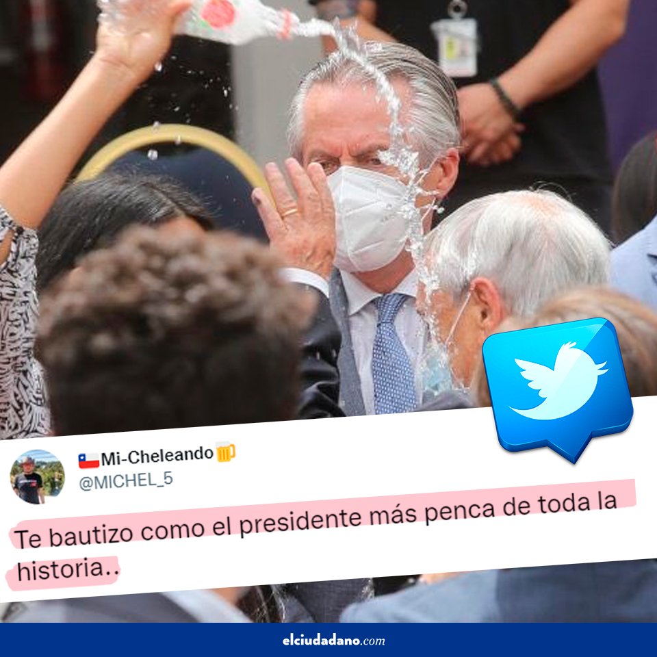 chilecomodueles's tweet photo. Menos mal fue antes de las 12 de la noche, si no se reproduce el Gremlin ql! #botellazo #botellaagua #piñera #bautizo #bautizopiraña. https://t.co/AFocxvDVaV