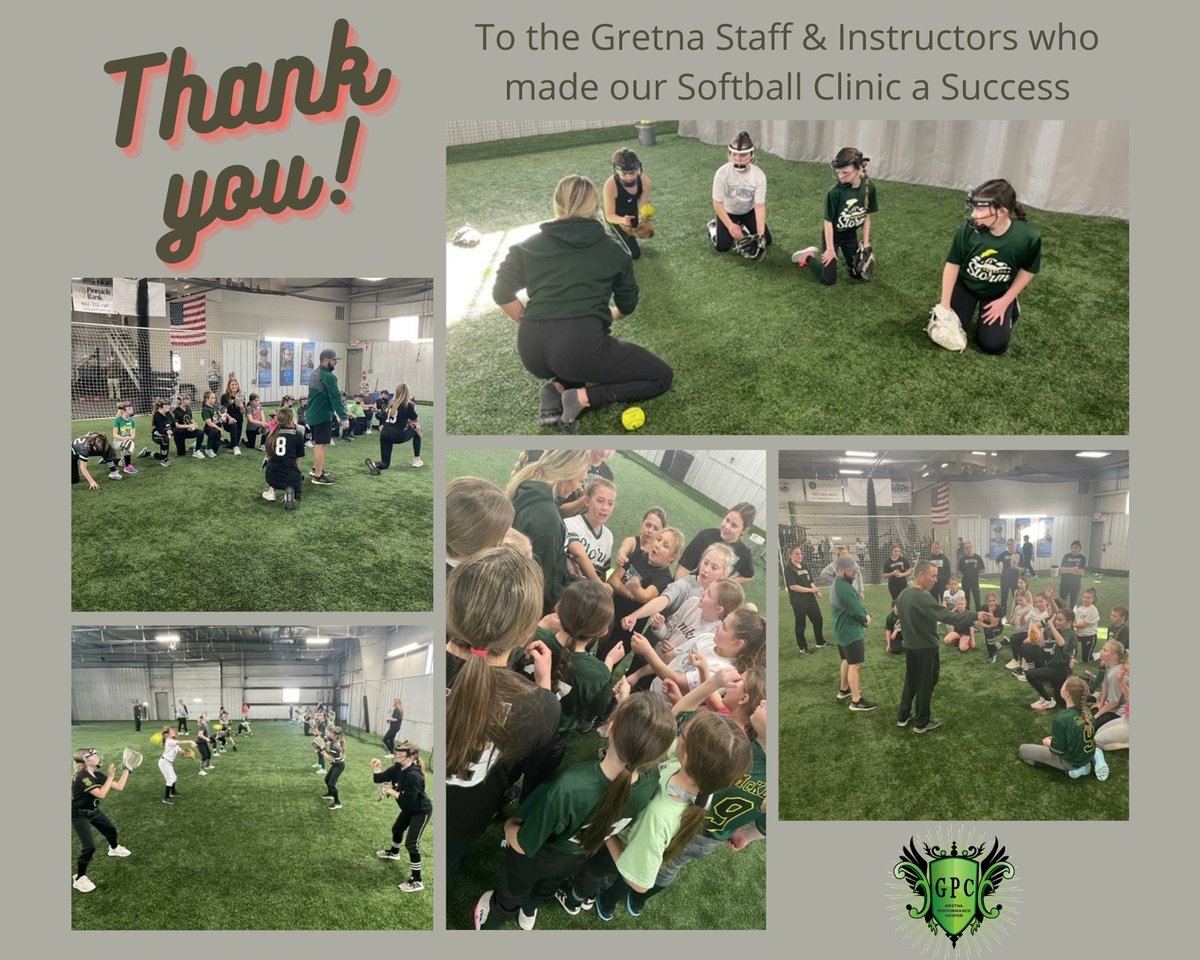 GretnaPerformnc's tweet photo. Thanks to everyone who took part in our Softball Clinic on Feb 26th! #GPCWay https://t.co/cpw0hQYuI0