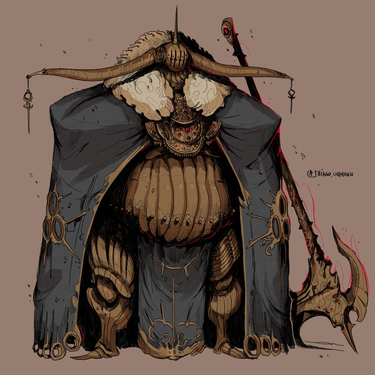 lehmannthiago's tweet photo. heavy armor, giant axe. https://t.co/8Wzg9V6mAb