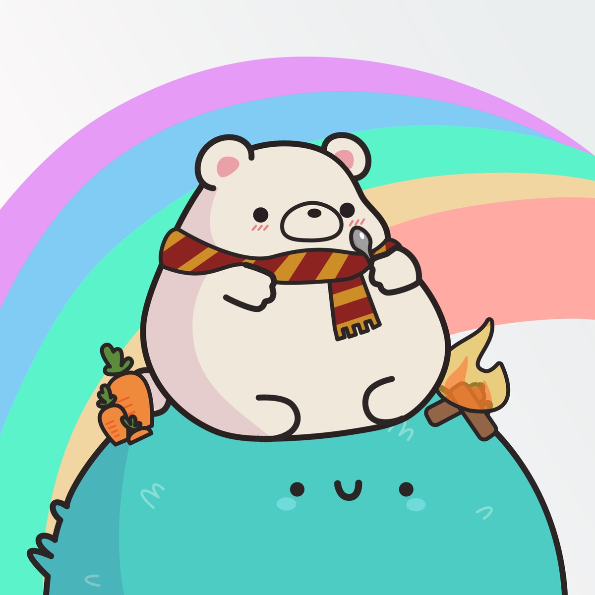 TinyPlanets_NFT's tweet photo. Tiny polar bear 🐻‍❄️ is ready to eat those carrots nicely roasted in the fire 🥕🔥 Tell him "Bon appetite"

#newnftproject #nftart #nft #nftcommunity #womeninnfts https://t.co/HPcGMiPVN6