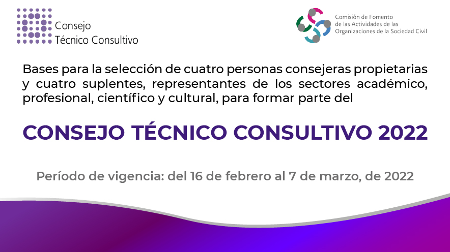 El Consejo Técnico Consultivo te invita a conocer las bases de selección de sus representantes del sector académico, profesional, científico y cultural. Su vigencia es hasta el 7 de marzo. Consúltalas aquí: corresponsabilidad.gob.mx/sistema/sirfos…