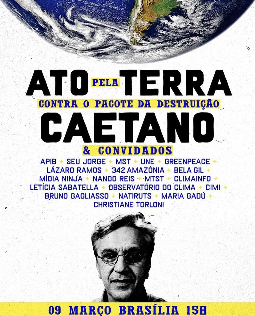 Ato Pela Terra 🌍 <a href="/caetanoveloso/">Caetano Veloso</a> <a href="/MidiaNINJA/">Mídia NINJA</a>