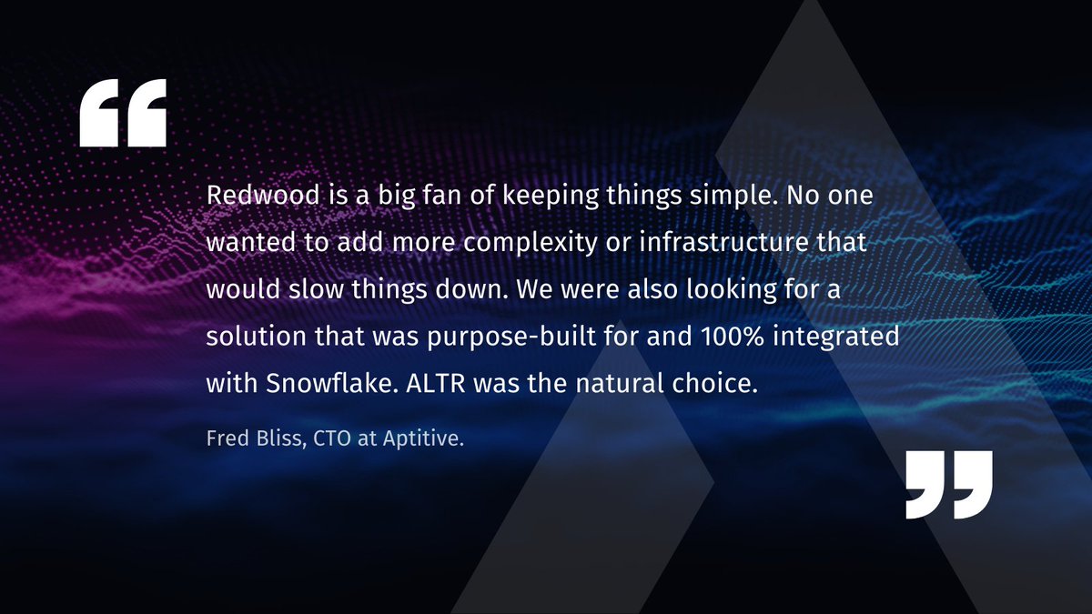 altrsoftware's tweet photo. Learn how ALTR helps @Redwoodlg overcome the sensitive data hurdle 

https://t.co/de92A1Tppp

#dataprotection #datasecops #datasecurity #dataengineer https://t.co/wYQyLi38iS