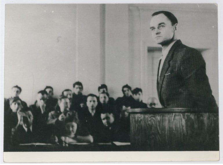 Polish_Traces's tweet photo. #OTD in 1948 the trial of Captain #WitoldPilecki began, if this farce can be called a trial. Pilecki was, inter alia, accused of spying for #GeneralAnders, he was sentenced to death and murdered in #Mokotow prison. A short post about it here: https://t.co/AxHS2gcJMm https://t.co/i6QHwYXgdX