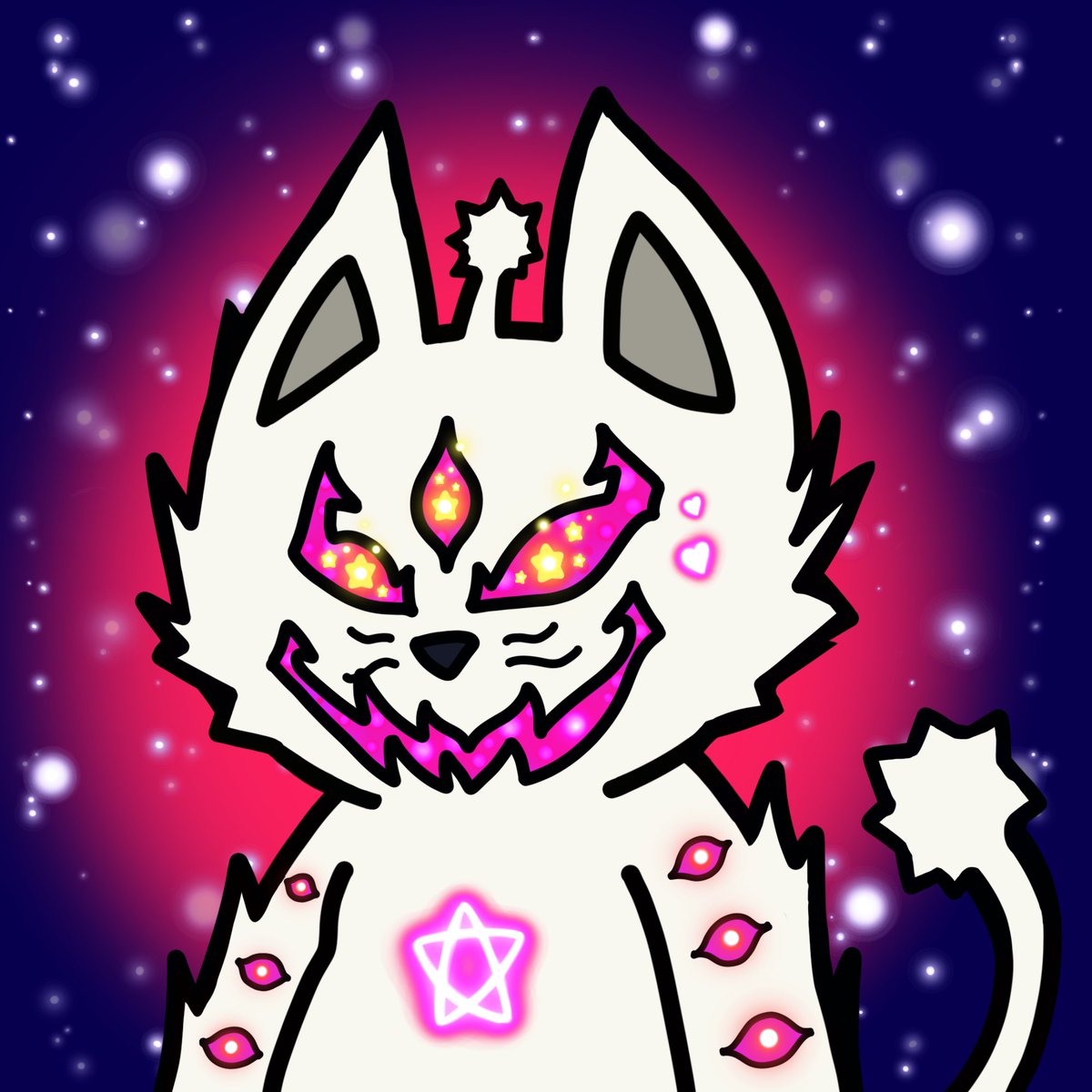 ✨MEOW✨

Here is a sneak peek of what a 1:1 doing a “standard mutation” could look like! When you mutate your Cat you will get a mutated version of YOUR traits NOT random traits! 🚀
