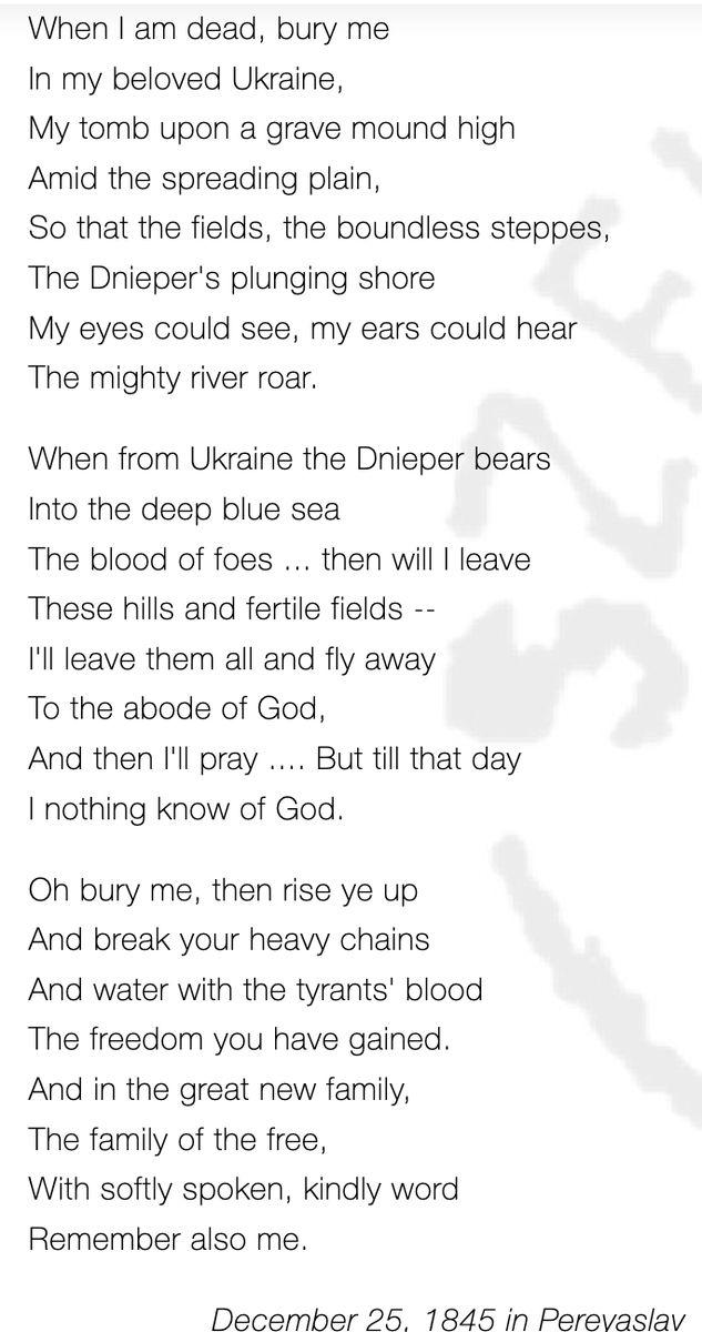 maramiis's tweet photo. Ukrainians have been fighting for their freedom longer than many may think. We never give up, not then and not now. No matter how much metal and heavier tools attack us. Our will is inflexible. And so it will be forever.

#StayStrongUkraine 

Taras Shevchenko, "My Testament". https://t.co/LGuJQhgZeJ