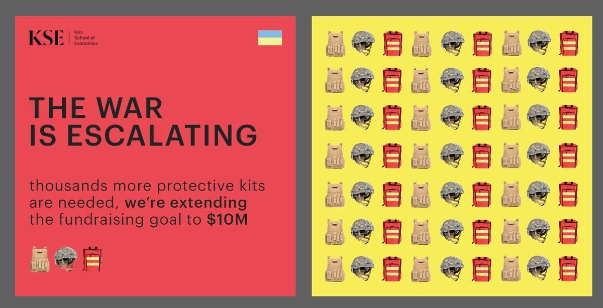 KSE and its partners have launched a direct humanitarian aid campaign for Ukraine. We are now aiming for USD 10,000,000 extending our goal 4x given the high demand to support those in need.
For card payments: kse.ua/support/donati… 
For bank transfers: kse.ua/donation-bank