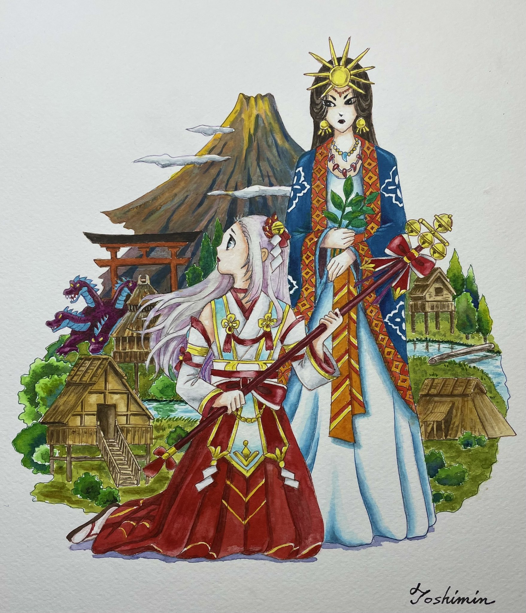 としみん Dqw お絵描き 卑弥呼とかぐら巫女 ドラクエウォーク 水彩画 アナログイラスト 卑弥呼 ジパング外伝 T Co Ttinm5vex2 Twitter としみん Dqw お絵描き 卑弥呼とかぐら巫女 ドラクエウォーク 水彩画 アナログイラスト 卑弥呼 ジパング外伝 T Co Ttinm5vex2 Twitter