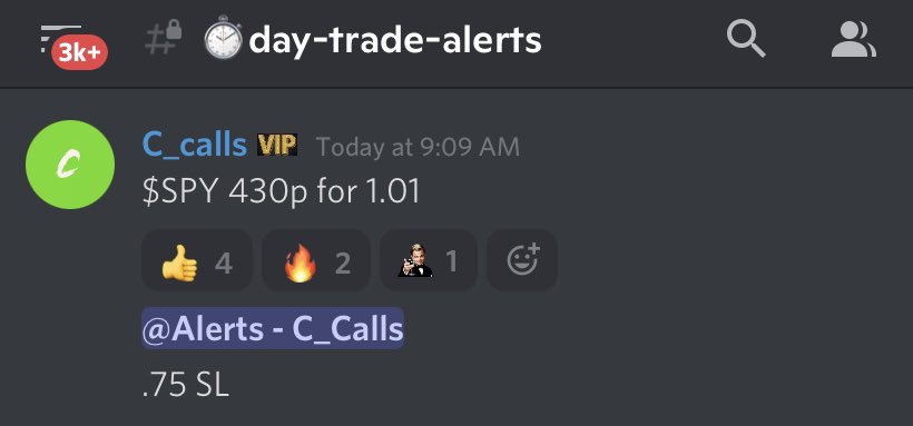 stocktalkweekly's tweet photo. Amazing calls today by @C_Calls in the Stock Talk Insiders Discord:

$HOUR equity from $2.20 - $3.60 (+64%) and a $SPY $430P snipe from $1 - $2.12 (+112%).

I love having a curated team of great traders in our Discord, providing daily trade ideas. Someone always has the hot hand! https://t.co/ntn3dgmCKQ