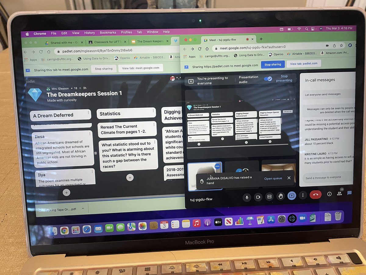 Amazing first session of our school book study using <a href="/GloriaLadson/">Gloria Ladson-Billings High School</a> ‘s text The Dreamkeepers. Rich discussions and inspiring reflections. 19 participants, including our dedicated Principal Passantino. <a href="/egbertwildcats/">Egbert I.S. 2</a> <a href="/JillPassantino/">Jill Passantino</a> <a href="/UFTTchrCENTER/">UFT Teacher Center</a> <a href="/MathMrsGleason/">Mercedes Gleason</a>