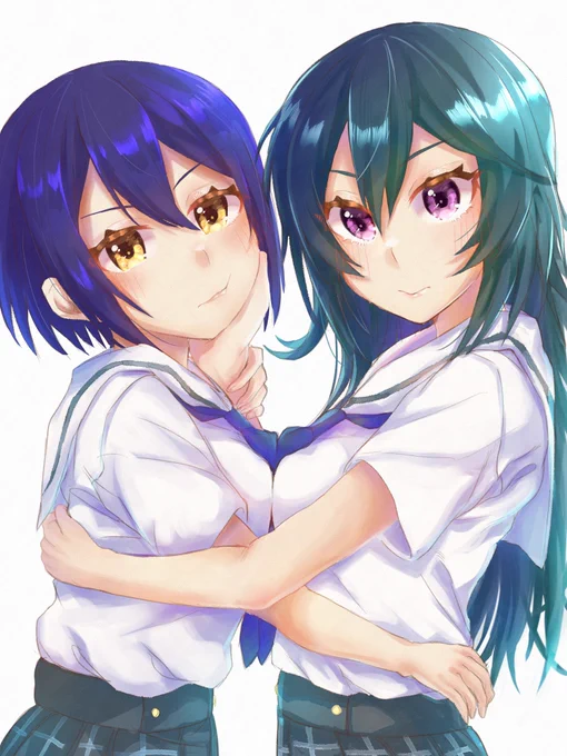 リクエストありがとうございます勢い任せで描いたらよくわからん画になっちゃった八月のシンデレラナイン#ハチナイ#柊琴葉#坂上芽衣 