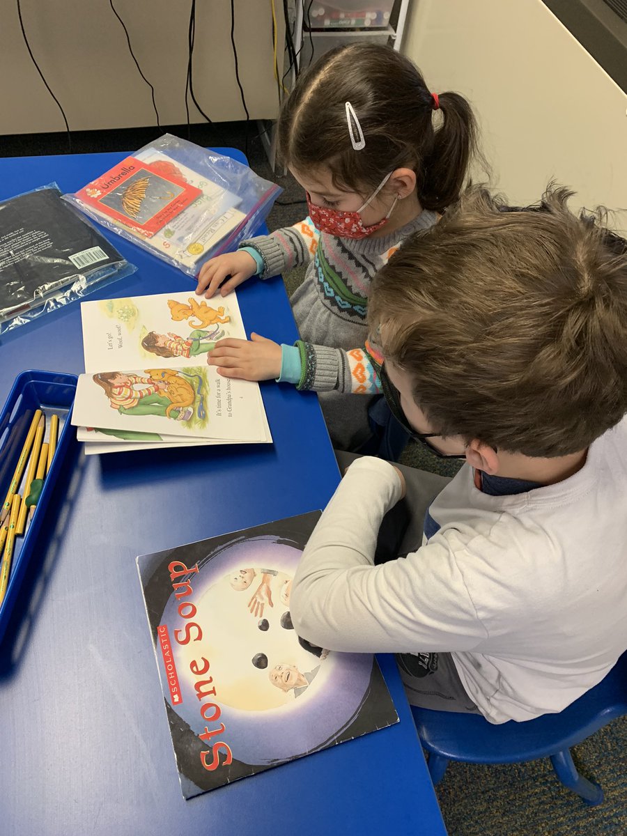 Buddy reading with our kindergarten friends to celebrate Read Across America Day yesterday! 📚