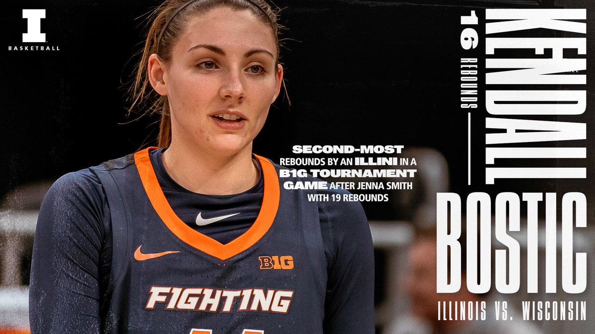 Kendall Bostic doing Kendall Bostic things.

#Illini | #B1GWBBall