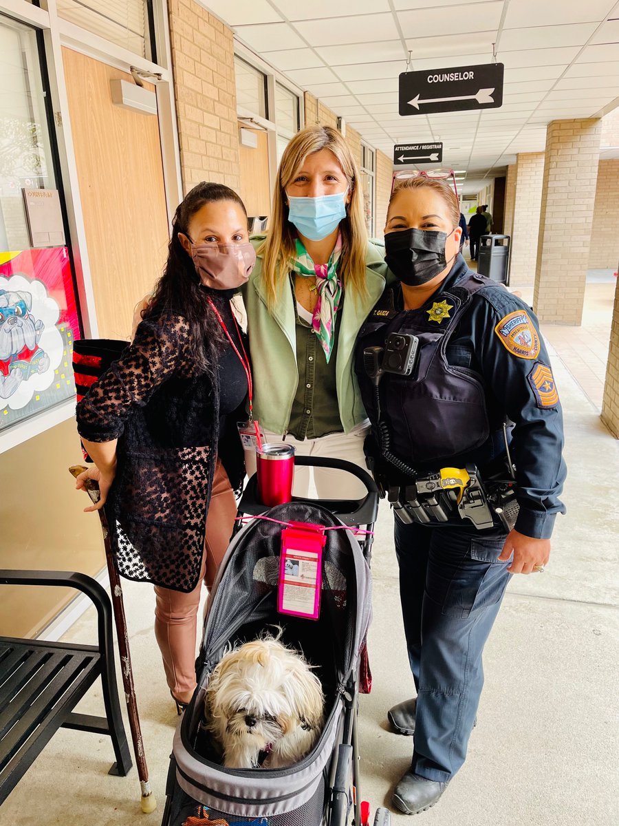 valggomez's tweet photo. Calming our little inside storms…. Stormy 🐶 ❤️ pure love and happiness @Escamilla_AISD @vecedottie and Sargent Garza 💕 thank you for helping with our students to feel safe and 🥰 loved @Counseling_AISD #mentalhealth #servicedog https://t.co/AD3zD1U0Xc