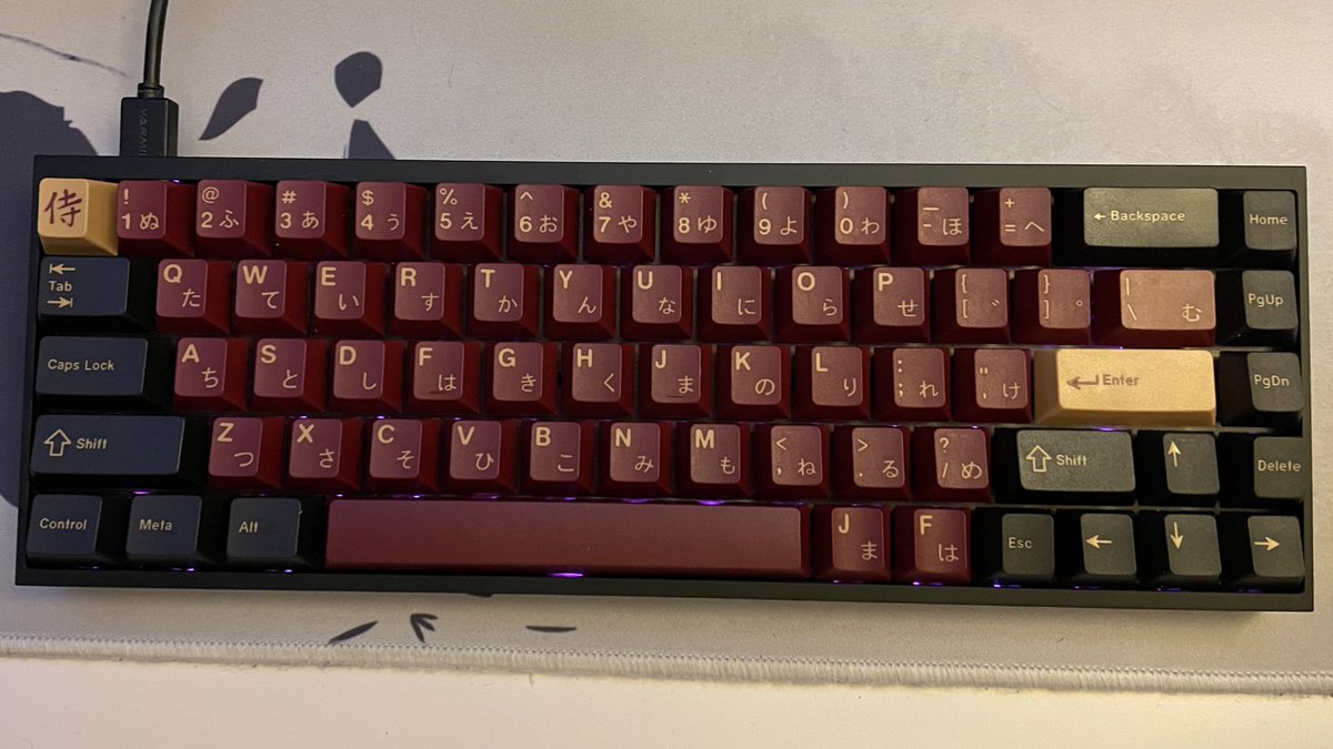 Built a keyboard :) I also bought the wrong layout of keycaps so I have 2 j f and escape keys but we dont talk about that