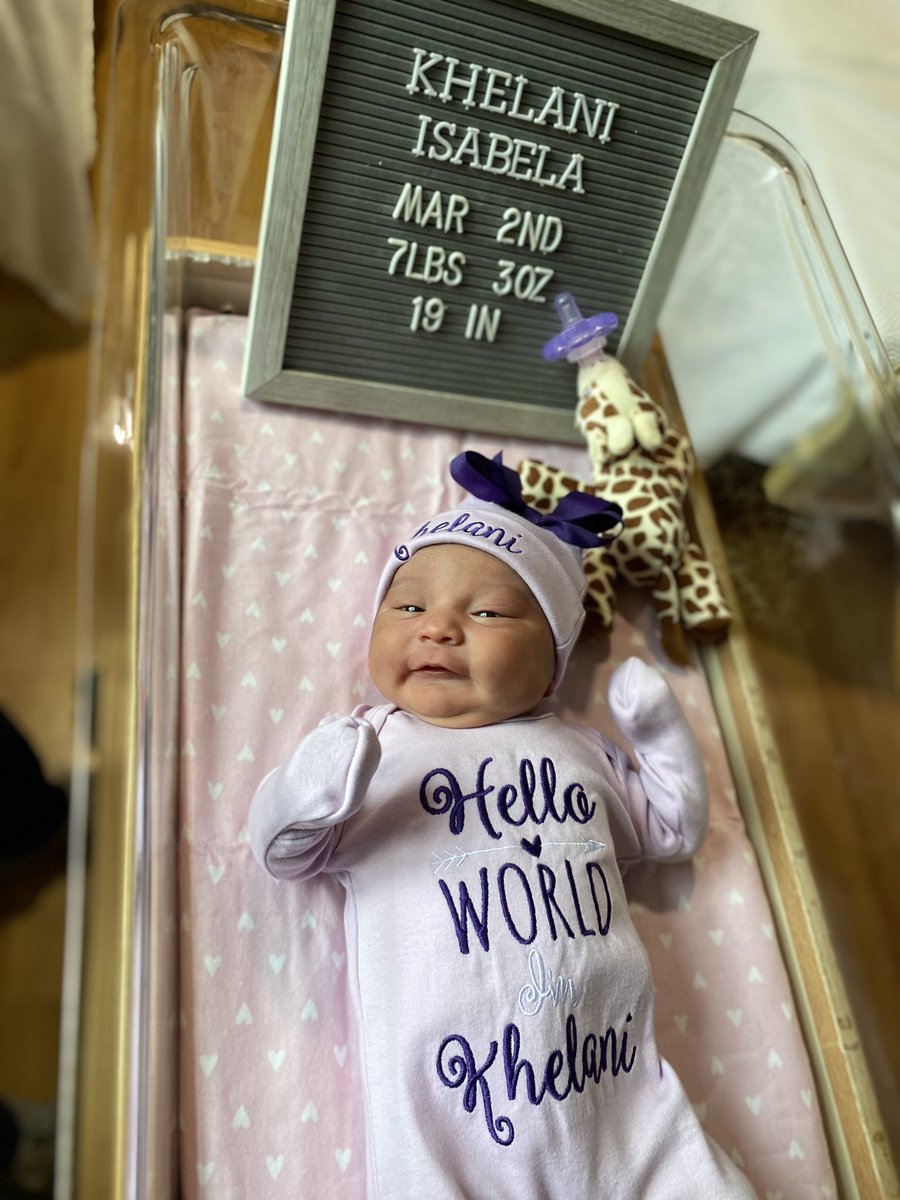 mommamelll's tweet photo. Khelani Isabela 3/2/22 💜 https://t.co/27hryCfLj3