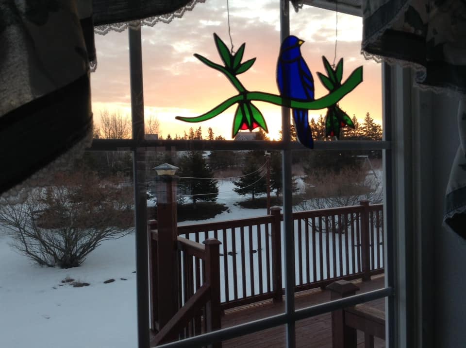 Red sky in the morning, the sailors used to say....it's March 3rd, with 17 days till Spring, but some sunshine  expected tomorrow for the Antigonish area.