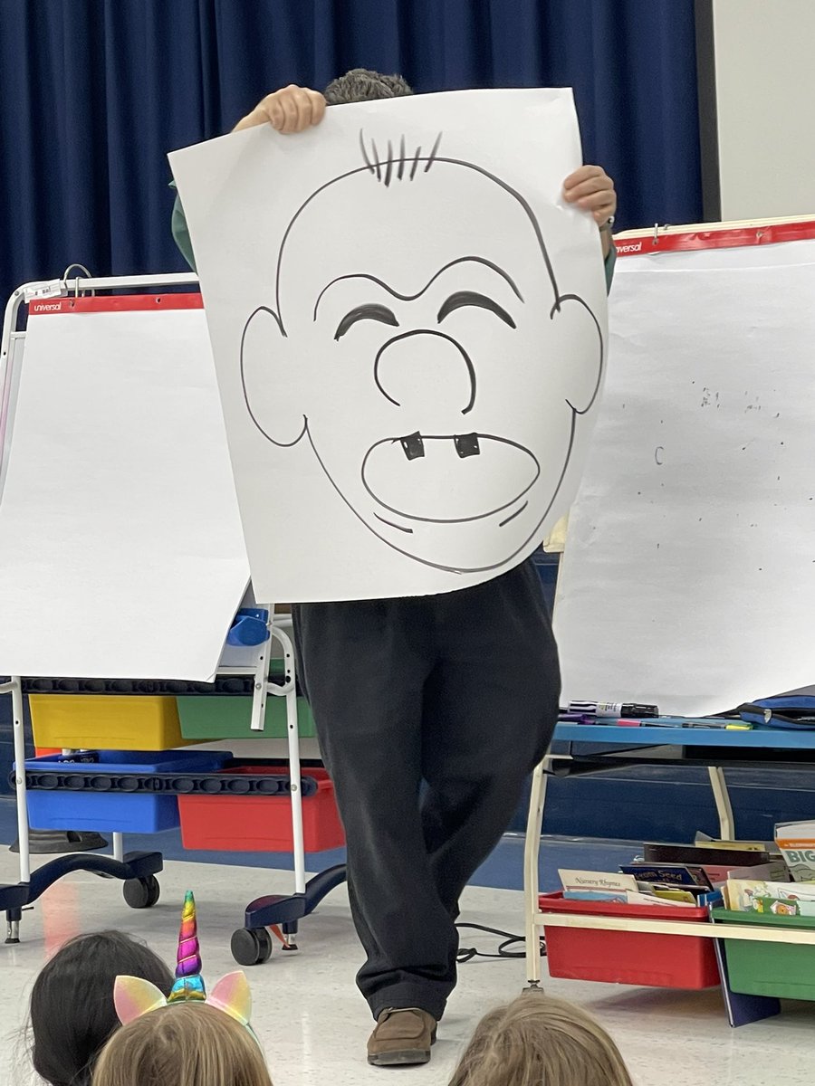 MrsSKessler's tweet photo. These kiddos had their first assembly EVER!!! They enjoyed learning about being a famous illustrator. Thank you John Steven Gurney https://t.co/jeWaKsaSbo