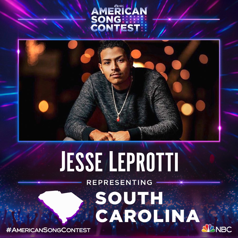 JesseLeProtti's tweet image. The day is finally here!!! I’ll be representing South Carolina on @nbc’s #AmericanSongContest premiering March 21st! MY episode will be April 4th so make sure to tune in and VOTE!!!