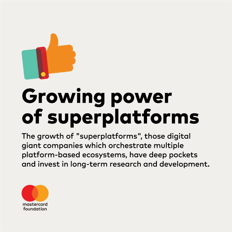 MastercardFdn's tweet photo. Despite the potential for digital commerce to create work opportunities for young people in Africa, success is not assured. Policymakers can make future-proof choices to ensure positive impacts.