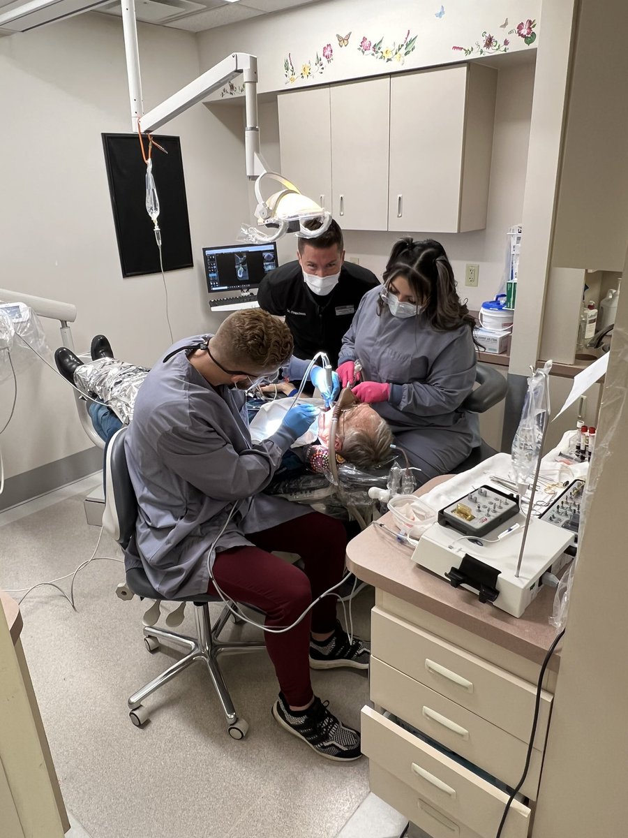FrandsenDDS's tweet photo. Dr. Frandsen is residency trained and currently teaches at Idaho State University’s Advanced Dental Residency, specifically sedation, surgery, implants, and complex restorative dentistry. #teachingdentistry #IAGD #dentalresidency #ivsedation #conscioussedation #oralsurgery https://t.co/TaHWEyIA6t
