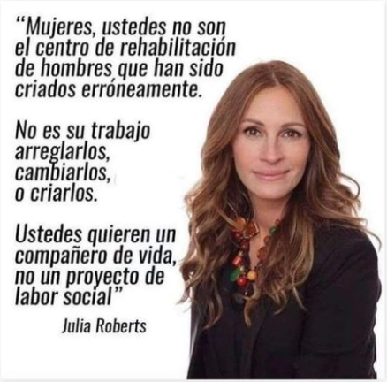 Por eso amo a esta mujer.