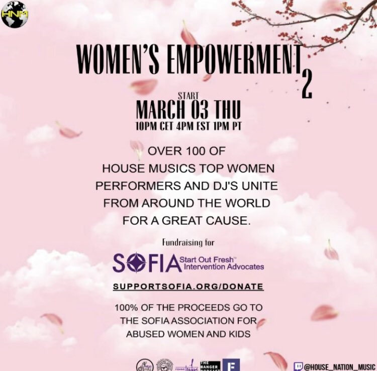 supportsofia's tweet image. Need a Thursday pick-me-up? #HouseNationMusic is hosting a multi-day fundraiser with 120 DJs! 

Tune in now and enjoy the show!
twitch.tv/house_nation_m…