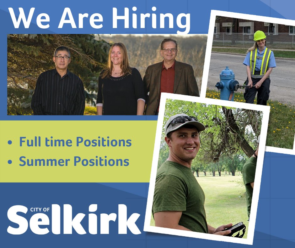 City of Selkirk on Twitter "Exciting careers and summer jobs are one