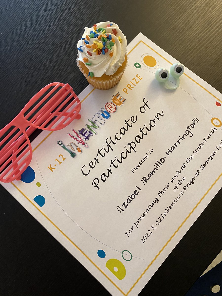 forthekiddoes's tweet photo. So very proud of these @KennesawElem @CobbAlp award winning inventors! We know it’s about the process yet there is something extra special about authentic recognition. Cupcakes help, too! #lovetothinkhere #makeitreal #makeitrelevant #inventionEd #k12inventureprize #k2cantoo https://t.co/BM80cpHVkS