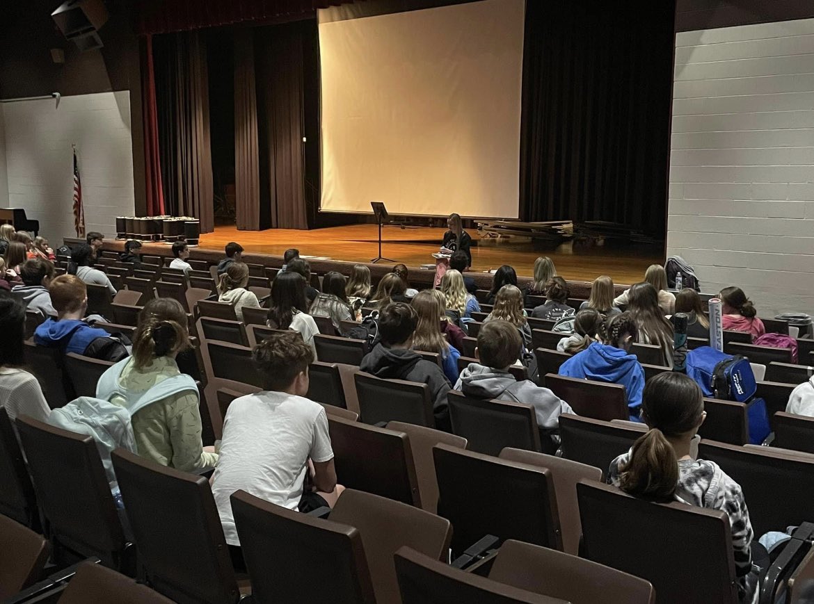 Lots of action happening at William Byrd this morning! <a href="/fcasouthroanoke/">FCA Roanoke Valley</a> representative Cameron Caldwell spoke to the high school and <a href="/maddy_tuck/">Maddy Tuck</a> spoke to our middle schoolers! #fcasouthroanoke #fca #eveycoacheveryathlete