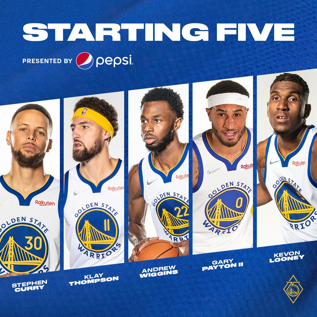 Golden State Warriors on Twitter "Tonight's starters vs. Dallas ⤵️…